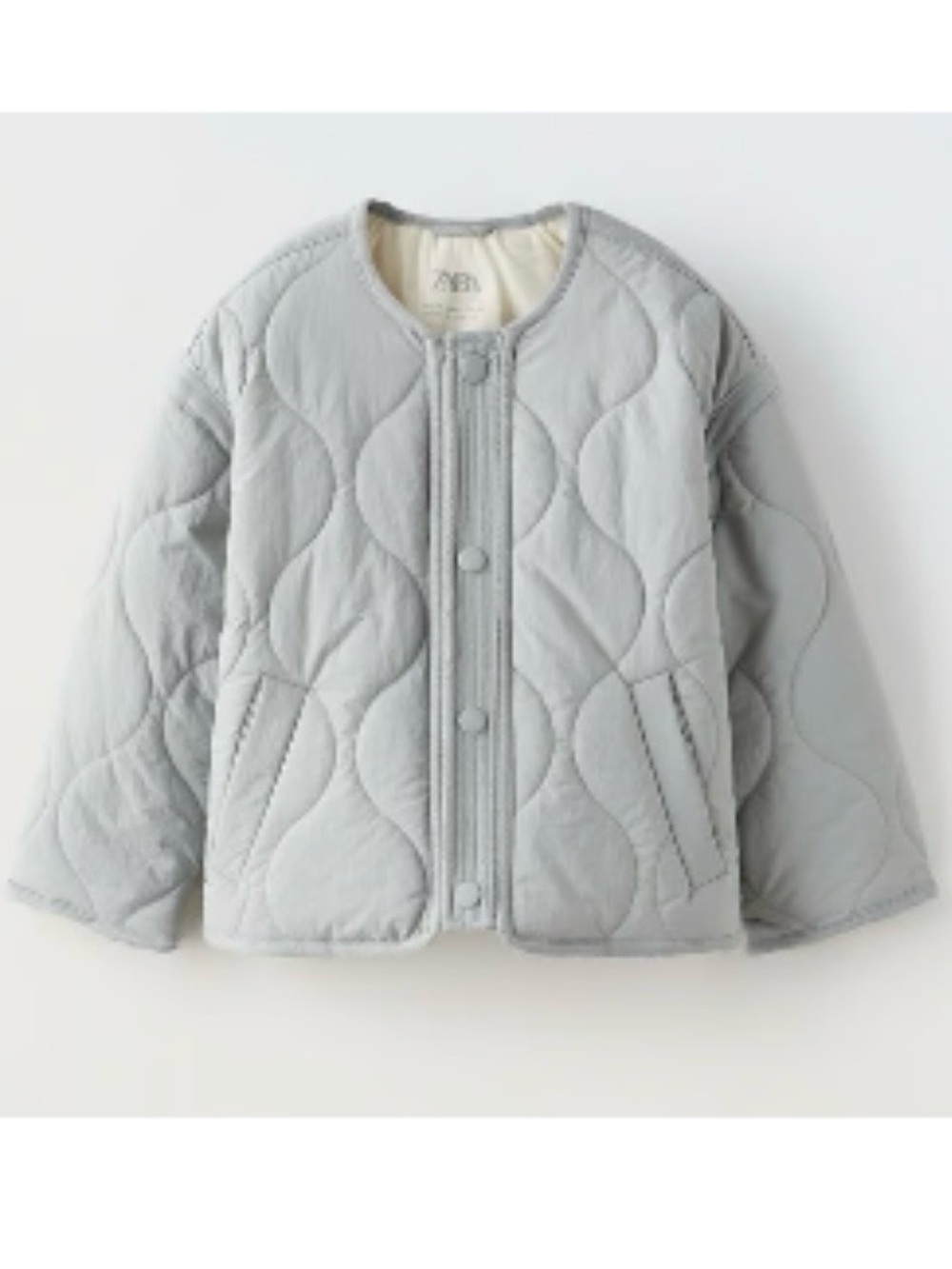 ZARA Kids Pale Blue Quilted Jacket